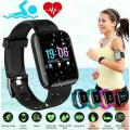 Professional Fitness Bracelet for Android and iOS I Heart Rate, Calories, Pedometer I Black Color