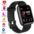 Professional Fitness Bracelet for Android and iOS I Heart Rate, Calories, Pedometer I Black Color