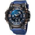 SMAEL 8049 Men`s Blue Strap Multi Function Sports LED Wristwatches : Farthers Day Special