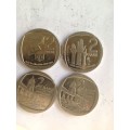 2013 4 x R2 Coins. 1 x Education, 1 x Childrens Rights, 2 x Union buildings. Bid per coin to take 4.
