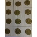 12 x 1st DECIMAL 1 CENT COINS. FROM 1961. NO COMBINING FEES!!