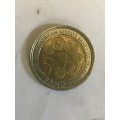 2021 SARB  100 YEARS ANNIVERSARY AU. R5 COIN. 3 AVAILABLE.