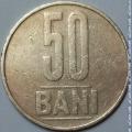 2005 ROMANIA 50 BANI BRASS COIN.