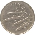 1984 ICELAND 10 KRONUR COIN.