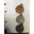 `COLLECTABLE`  OLD TRANSVAAL SWIMMING MEDALS, GOLD,SILVER AND BRONZE. BID PER MEDAL.