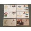 Collection of Presidential Inauguration First Day Covers (FDC) signed by Mandela & others