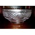 A wonderful old hand cut crystal bowl