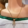 A stunning costume 3 drop necklace on chain