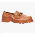 Tan Slip On Loafers
