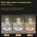 Crystal Diamond Multicolor Touch Desk Lamp