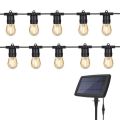 Solar Powered Outdoor String Lights - 5m (10 Non-hanging Bulbs) Nuo Dalke