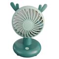 Stylish Mini Desk Fan with ears - Rechargeable - 2 Speed