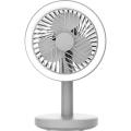 Rechargeable Mini Table Fan with Ring Light