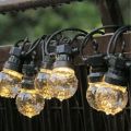 10 Garden Bubble String Light with Hooks And Extension Port 220V 5M - Warm White