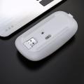 Ultra-thin Rechargeable LED Colourful Wireless Mouse - White