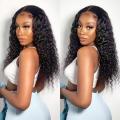 16inch Curly Wig Black - Deep Wave Full Lace Frontal