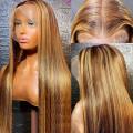 16Inch Brazilian Hair - 13x4 Lace Front Wig Piano Gold
