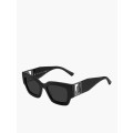 JIMMY CHOO Black Rectangular Sunglasses