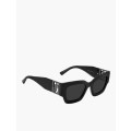 JIMMY CHOO Black Rectangular Sunglasses