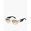 MARC JACOBS White & Black Cat Eye Sunglasses