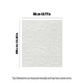 3D Brick Pattern Wall Sticker - 10 Pack