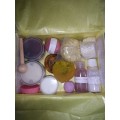 Gift Boxes with Handmade Soap, a Candle and some Handmade Bath Products