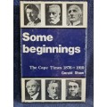 Some Beginnings by Gerald Shaw | The Cape Times 1876-1910