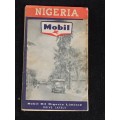 Mobil Road Map of Nigeria 1958 - 1:1,750,000 - Coloured Map
