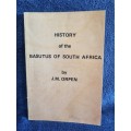 History of the Basutus of South Africa by J M Orpen