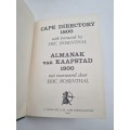 Cape Directory 1800 | Almanak van Kaapstad 1800 ~ Limited Edition 1969