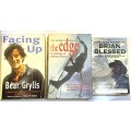 Facing Up by Bear Grylls, Brian Blessed on Everest and The Edge ~ 3 Mountaineering Books