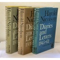 Harold Nicolson Diaries and Letters 1930-39, 1939-45 and 1945-62. Three volumes
