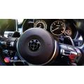 BMW steering badge - full black style