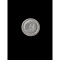 Colombia: Silver 10 centavos 1947 B mintmark, high grade