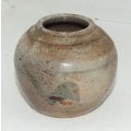 An old oriental stoneware Ginger Jar