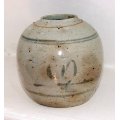 Antique Chinese ceramic Ginger Jar, no cracks, good condition, approx. 150mm tall