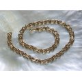 c1970's SA hallmarked 9ct gold ladies 39cm (22grams) necklace by E. Tiessen in excellent condition