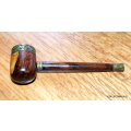 An old wood and brass estate pipe for smoking....whatever!