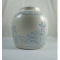 An Oriental hand painted ginger jar, 90mm tall