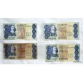 Collection of four old R2 notes