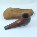 Very nice vintage BIG BEN PIPO Tobacco Pipe in original Chamois leather bag with zip.