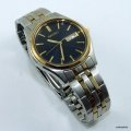 Super Seiko Quartz Men`s Watch, 7N49-9041 working, new battery, firm dual tone strap