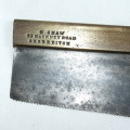Small hand held dovetail saw by G Shaw, Shoreditch. C.1900