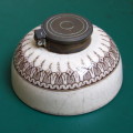 Antique Gien Pottery French Faience Inkwell Encrier