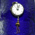 Vintage mechanical ball watch fob / pendant
