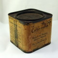 Vintage Carborundum Company powder tin box with carborundum powder