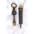 Antique Pewter medical urethral syringe, circa 1830