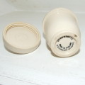 Antique 1920s Ceramic Egg Coddler Screw Top- Rd No 636774 U.S.A. Patent No.49405