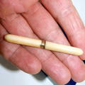 Antique bone and rolled gold pocket toothpick