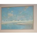 CHARLES GRAEME POWELL-JONES (1889 - 1966) Gilt framed oil on board landscape